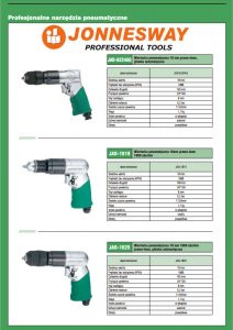 Wiertarki pneumatyczne JONNESWAY