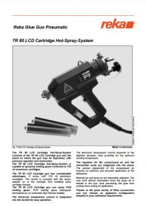 Pistolet REKA TR80 LCD