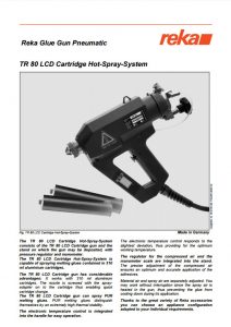 Pistolet REKA TR80 LCD