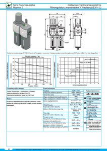 Seria Air 3 filtroregulator z manometrem + naolejacz PNEUMAX