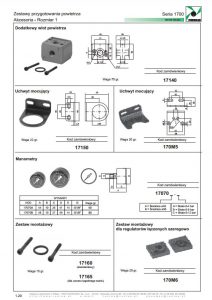 Seria 1700 -1 akcesoria PNEUMAX