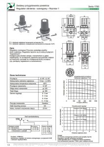 Seria 1700-1 regulator ciśnienia szeregowy PNEUMAX