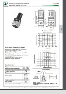 Seria 1700 rozm. 2 regulator PNEUMAX