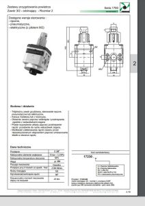 Seria 1700 rozm. 2 zawór odcinający PNEUMAX