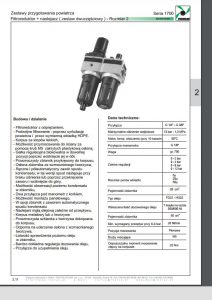 Seria 1700 rozm. 2 zestaw 2-częściowy FR+L 14 - 38 PNEUMAX