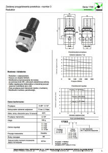 Seria 1700 rozm. 3 regulatory 38 - 12 PNEUMAX