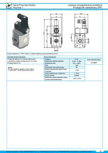 Seria Air przełącznik ciśnieniowy  presostat PNEUMAX