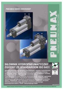 Siłowniki hydropneumatyczne ISO 6431 PNEUMAX