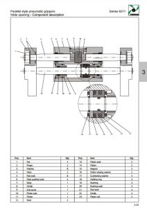 Seria 6311 chwytaki równoległe szerokiego otwarcia PNEUMAX