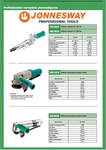 Szlifierki pneumatyczne JONNESWAY