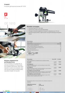 Frezarki górnowrzecionowe FESTOOL