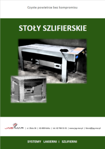 Katalog stoły szlifierskie