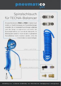 Wąż spiralny do balanserów TECNA (DE)