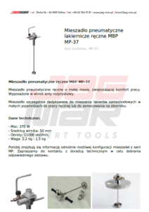 Mieszadło pneumatyczne lakiernicze ręczne MBP MP-37