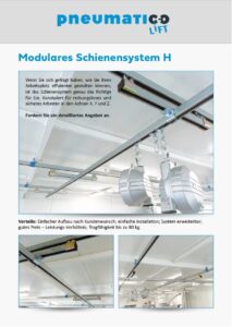 Modulares Schienensystem H Pneumatico Lift (DE)