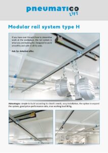 Modular rail system type H - Pneumatico Lift (ENG)