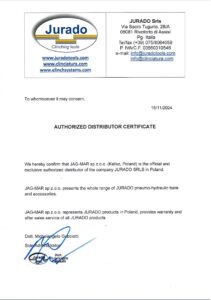 JURADO Certyfikat