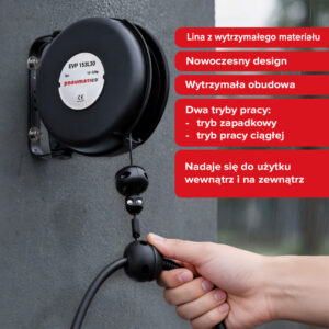 Uchwyt Pneumatico | Wallbox retractor 1,5-3,0kg EVP153L30